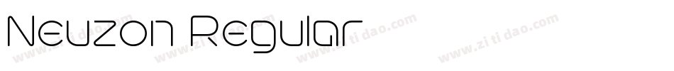 Neuzon Regular字体转换